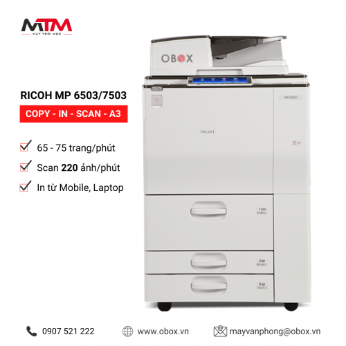 RICOH MP 6503/7503 - Gói thuê 30.000 bản/tháng